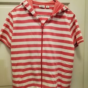 Cato Short Sleeve Zip up Hoodie